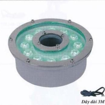 HBG 12W - Đèn pha LED SD dưới nước /trên bờ 12W - ánh sáng xanh lá/xanh dương - HF