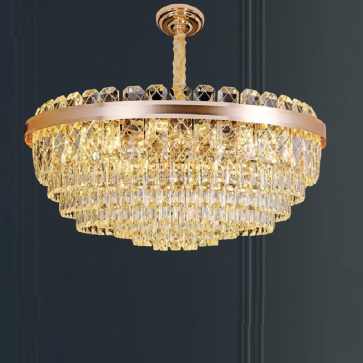 HF - CFL 2815: Đèn thả phale - KT: Ø800mm x H300mm - Bóng đèn chân E14 x 21 bóng