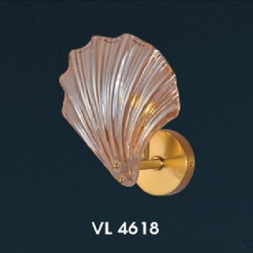 HF - VL 4618: Đèn gắn tường dáng vỏ sò 1 bóng - KT: L210mm x H180mm - Đèn chân E14 x 1 bóng