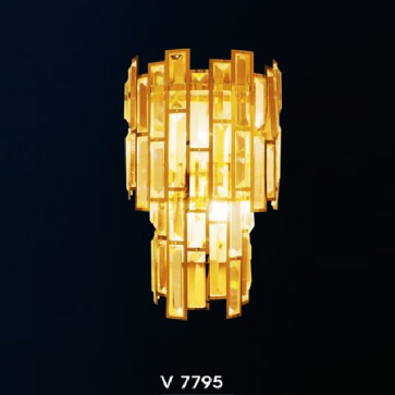 HF - V 7795: Đèn gắn tường Phale - KT: L250mm x H380mm - Bóng  đèn chân E14 x 2 bóng