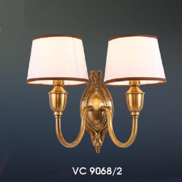 EU - VC 9068/2: Đèn áp tường 2 bóng - KT: L300mm x H380mm - Đèn chân E14 x 2 bóng