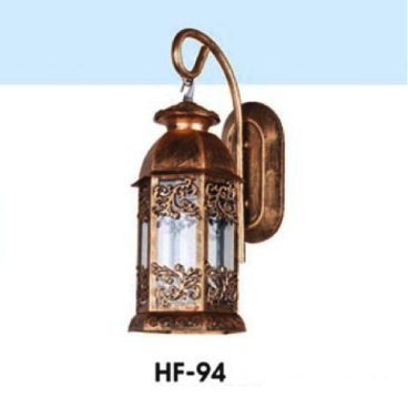HF - 94: Đèn gắn tường ngoài trời - KT: Ø120mm  x H300mm - Bóng đèn E27 x 1