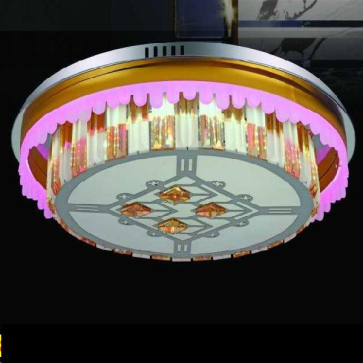 HF - ML 1949: Đèn áp trần LED - KT: Ø500mm x H140mm - Đèn  LED RCB đổi 3 màu + Remote