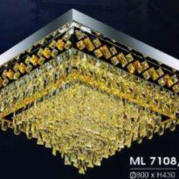 HF - ML - 7108: Áp trần Phale - KT: ❑800mm*H430mm - Đèn LED 260W đổi 3 màu  - Remote