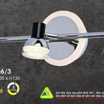 HF-SG 2206/3: LED 24W( đổi 3 màu)- KT: L470*W160*H130mm