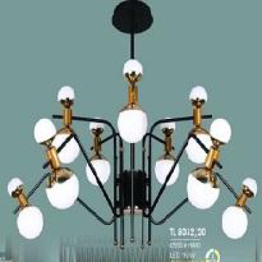 HF - TL 8032/20: Đèn chùm LED 20 bóng, 160W đổi 3 màu , KT: Ø950mm*H460mm