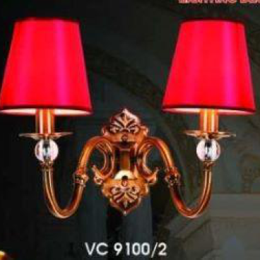 HF - VC 9100/2: Đèn tường 2 bóng,  KT: L380mm*H300mm