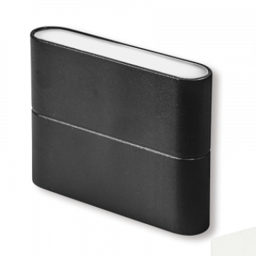 HYDRA-6W-Đ: ĐÈN TƯỜNG LED 2*3W VỎ ĐEN - ÁNH SÁNG VÀNG