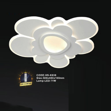 CODE: HS - K034: Đèn áp ttần LED - KT: 500mm x 480mm x100mm - Đèn LED 71W ánh sáng đổi 3 màu