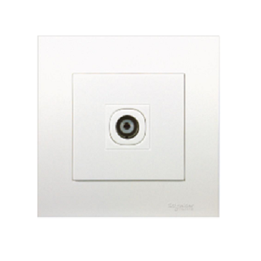 KB31TV_WE: Bộ ổ cắm TV đơn, màu trắng