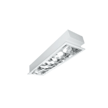LCA109: Máng đèn phản quang âm trần 1x9W - KT: L605mm x W195mm x H95mm - Đèn LED T8 1x9W - 1 chế độ ánh sáng (vàng/trắng)