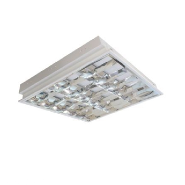 LCA309: Máng đèn phản quang âm trần 3 bóng - KT:L605mm x W605mm x H93mm - Đèn LED T8 3x9W - 1 chế độ ánh sáng (vàng/trắng)