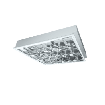 LCA409: Máng đèn phản quang âm trần 4 bóng - KT: L605mm x W605mm x H93mm - Đèn LED T8 4x9W - 1 chế độ ánh sáng (vàng/trắng)