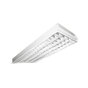 LCA418: Máng đèn phản quang âm trần 4x18W - KT: L1215mm x W605mm x H93mm - Đèn LED T8 4x18W - 1 chế độ ánh sáng (vàng/trắng)