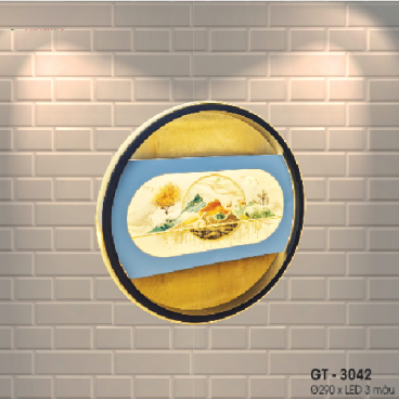 LH - GT - 3042: Đèn gắn tường LED - KT: Ø290mm - Đèn LED ánh sáng đổi 3 màu