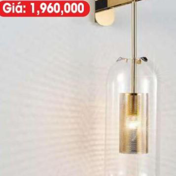 LH - GT461: Đèn vách thân xi vàng