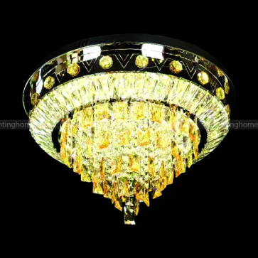 MO -1101 -19: Đèn áp trần - KT: Ø600mm x H400mm - Đèn LED đổi 3 màu -Remote