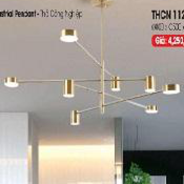 LH - THCN 112-21: Đèn chùm LED 8 bóng, KT: Ø800mm*H500mm