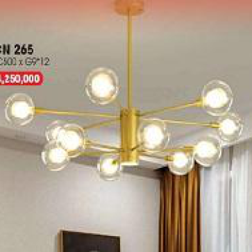 LH - THCN 265: Đèn chùm bi LED G9*12 bóng, KT: Ø1000mm*H500mm