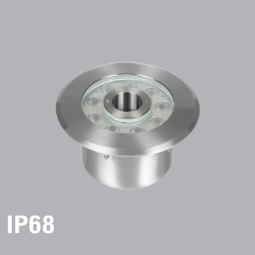 LUG2 -  9T/9V: Đèn LED âm sàn trên bờ 9W - IP 68 -  KT: Ø170mm x H80mm - Lỗ khoét: Ø115mm - Ánh sáng trắng/vàng