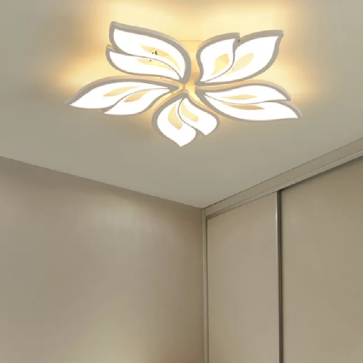 MO - 971 - 20:  Đèn áp trần LED, 5 cánh -  KT: Ø550mm x H100mm - Đèn LED đổi 3 màu