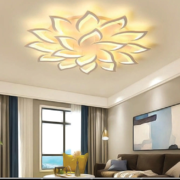 MO - 978/18 cánh:  Đèn áp trần LED 18 cánh - KT:  Ø950mm x H150mm - Đèn LED đổi 3 màu