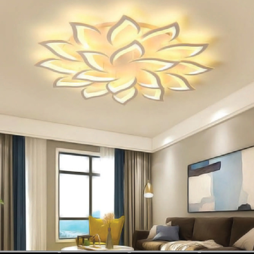 MO - 978/18 cánh:  Đèn áp trần LED 18 cánh - KT:  Ø950mm x H150mm - Đèn LED đổi 3 màu