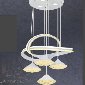 NV - NB 315/4: đèn thả LED - KT: Ø450mm  x H1000mm - Đèn LED 100W ánh sáng vàng