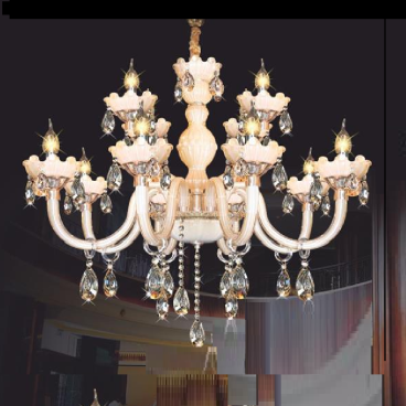 NV - NC 142/8+4:  Đèn chùm nến 12 tay - KT: Ø800mm x H750mm + 600mm - Đèn nến chân E14 x 12 bóng