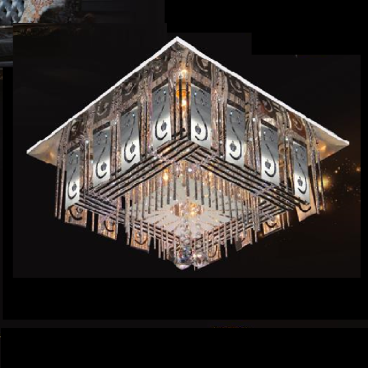 NC 1897: Đèn áp trần vuông LED - KT: ❒550mm x H150mm - Đèn LED đổi màu - Remote