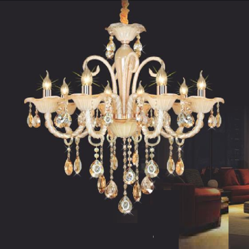 NC 2102/8: Đèn chùm nến 8 tay - KT: Ø700mm x H700mm + 400mm - Đèn nến chân E14 x 8 bóng