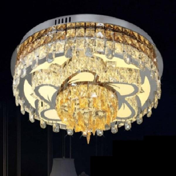 NC 2145: Đèn áp trần LED - KT: Ø600mm x H330mm - Đèn LED đổi 3 màu - Remote