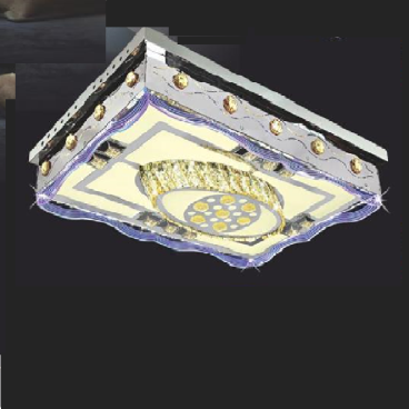 NC 226: Đèn áp trần chữ nhật LED -  KT: 750mm x W550mm x H200mm - Đèn LED đổi màu - Remote