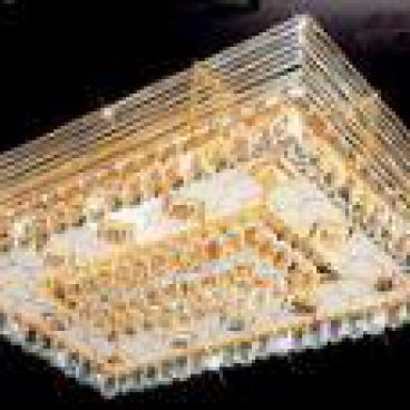 NC 8017:  Đèn áp trần Phale - KT: L950mm x W650mm x H250mm - Đèn chân E14*8 bóng ( tính riêng) + Đèn LED đổi 3 màu