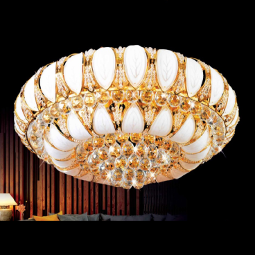 NC 8047A: Áp trần Phale, 36 hạt Phale - KT: Ø600mm x H270mm - Đèn chân E14 x 9 bóng - Remote