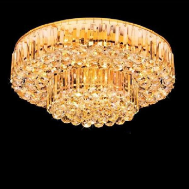 NC 1035A: Đèn áp trần Phale, 133 Hạt Phale - KT: Ø600mm x H250mm - Đèn chân E14 x 5 bóng + Đèn LED  - Remote