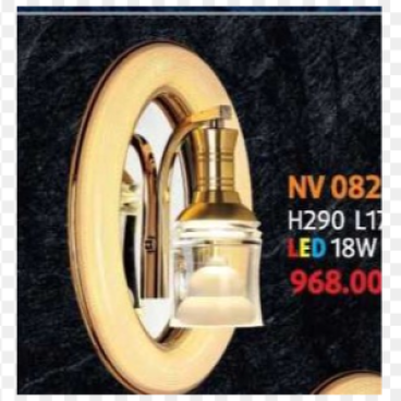 NV 082:  Đèn  vách LED 18W đổi 3 màu - KT: L170*H290mm