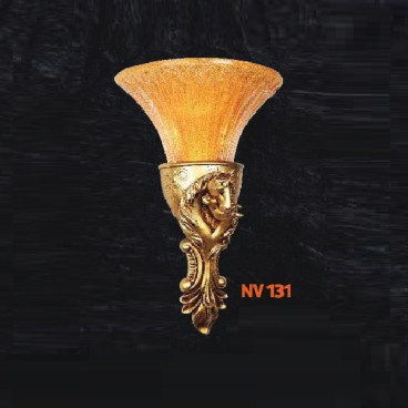 NV 131: Đèn gắn tường 1 bóng - KT: L260mm  x H460mm - Đèn chân E14 x 1  bóng