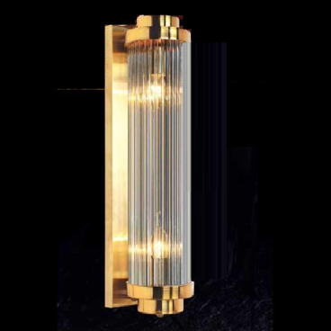 NV 6801B: Đèn áp tường thủy tinh - KT: L160mm x H600mm - Đèn chân E14 x 2 bóng