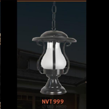 NV - NVT 999: Đèn thả dầu - KT: Ø180mm x H 800mm - Đèn chân E27 x 1 bóng