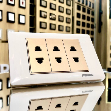 Bộ 3 ổ cắm  2 chấu -16A/250V