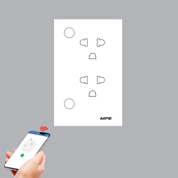 SO2/SC: Ổ cắm đôi 3 chấu điều khiển Wifi
