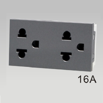 A66-66020: Hạt ổ cắm đôi 3 chấu