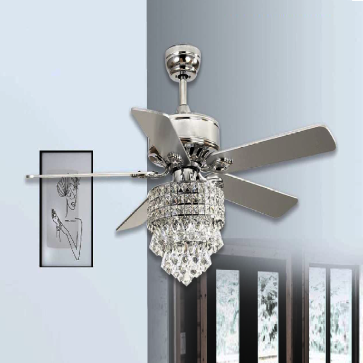 QT5277: Quạt trần có đèn hạt phale 5 cánh