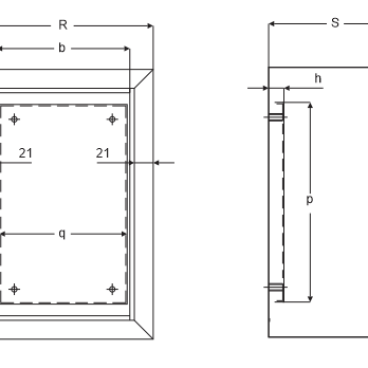 Quy định tính kích thước tủ kim loại lắp âm