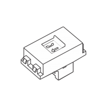 S18CC31RJ - ổ cắm điện thoại 4 dây có màng che