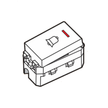 S18CCMBP2S - Nút nhấn chuông cỡ nhỏ 10A