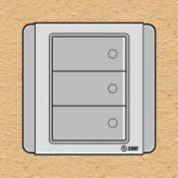 S66DG3A- Contac ba 1 chiều phím lớn 10A