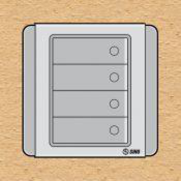 S66DG4A- Contac bốn 1 chiều phím lớn 10A