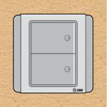 S66DGM2- Contac đôi 2 chiều phím lớn có dạ quang 10A